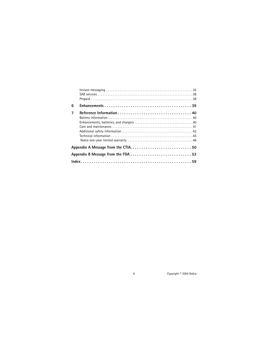 Nokia 2600 User Manual | Page 7 / 185