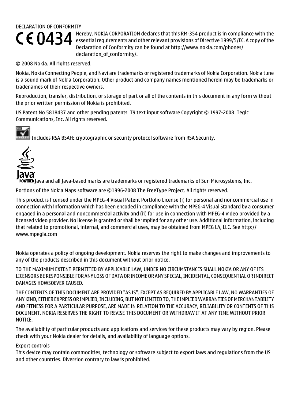 Nokia 7610 Supernova User Manual | Page 2 / 58