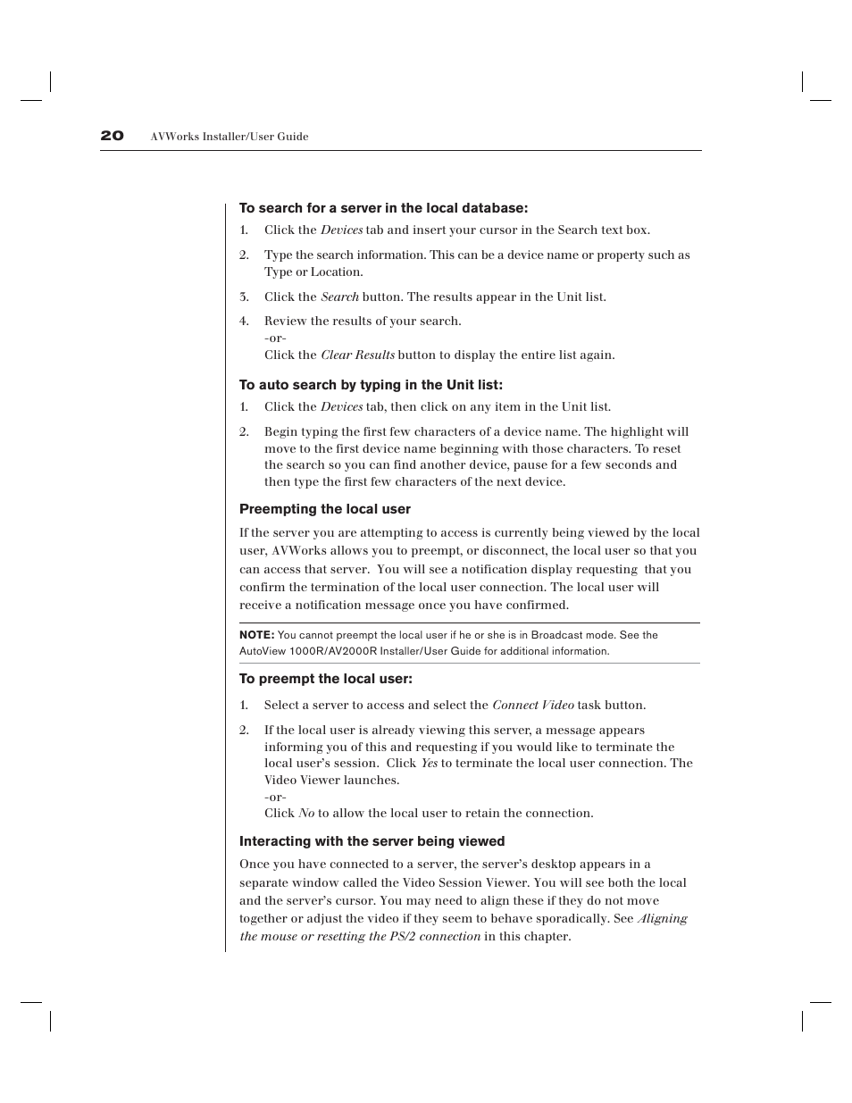 Avocent AV Works User Manual | Page 25 / 91