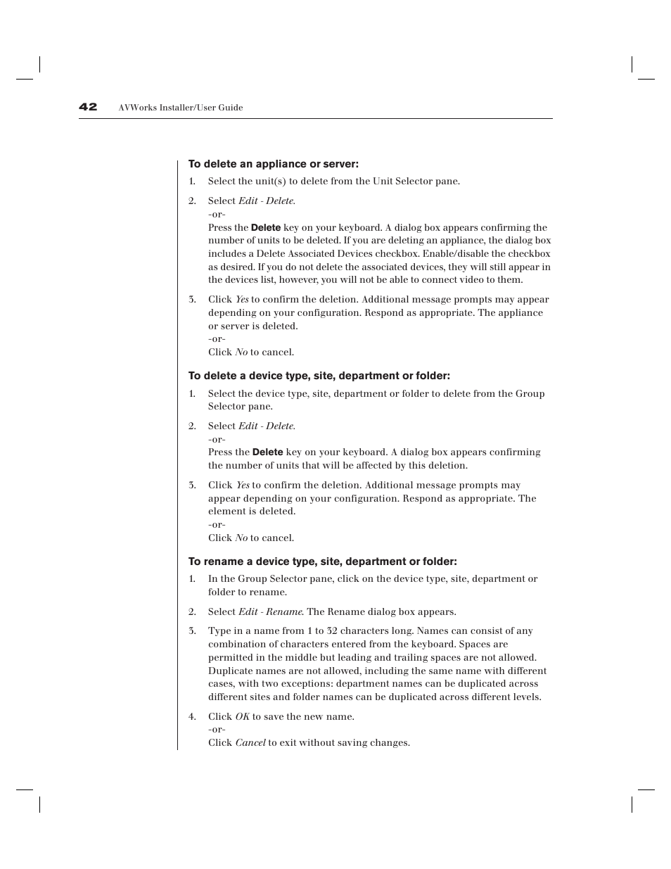 Avocent AV Works User Manual | Page 47 / 91