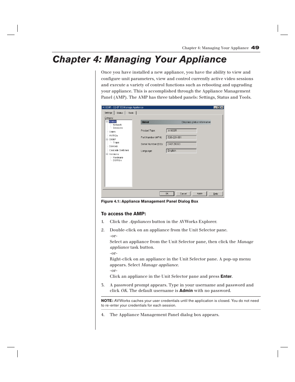 Chapter 4: managing your appliance | Avocent AV Works User Manual | Page 54 / 91