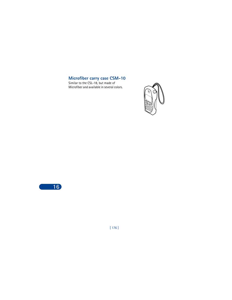 Microfiber carry case csm-10 | Nokia 6590 User Manual | Page 185 / 218