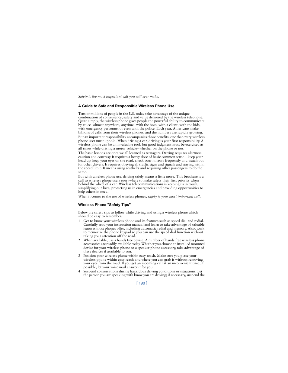 A guide to safe and responsible wireless phone use | Nokia 6590 User Manual | Page 199 / 218