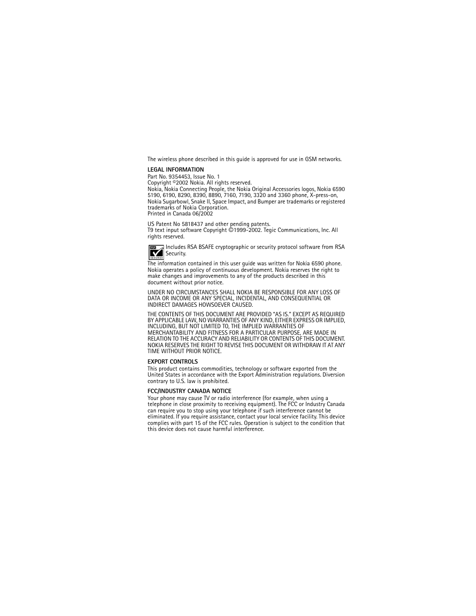 Nokia 6590 User Manual | Page 3 / 218