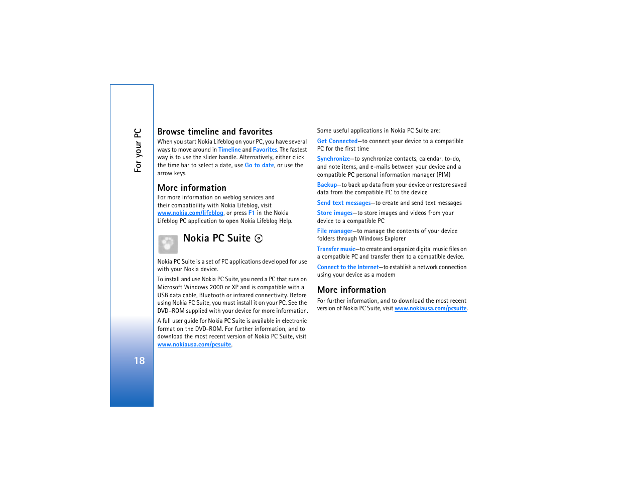 Nokia pc suite | Nokia N93 User Manual | Page 19 / 25