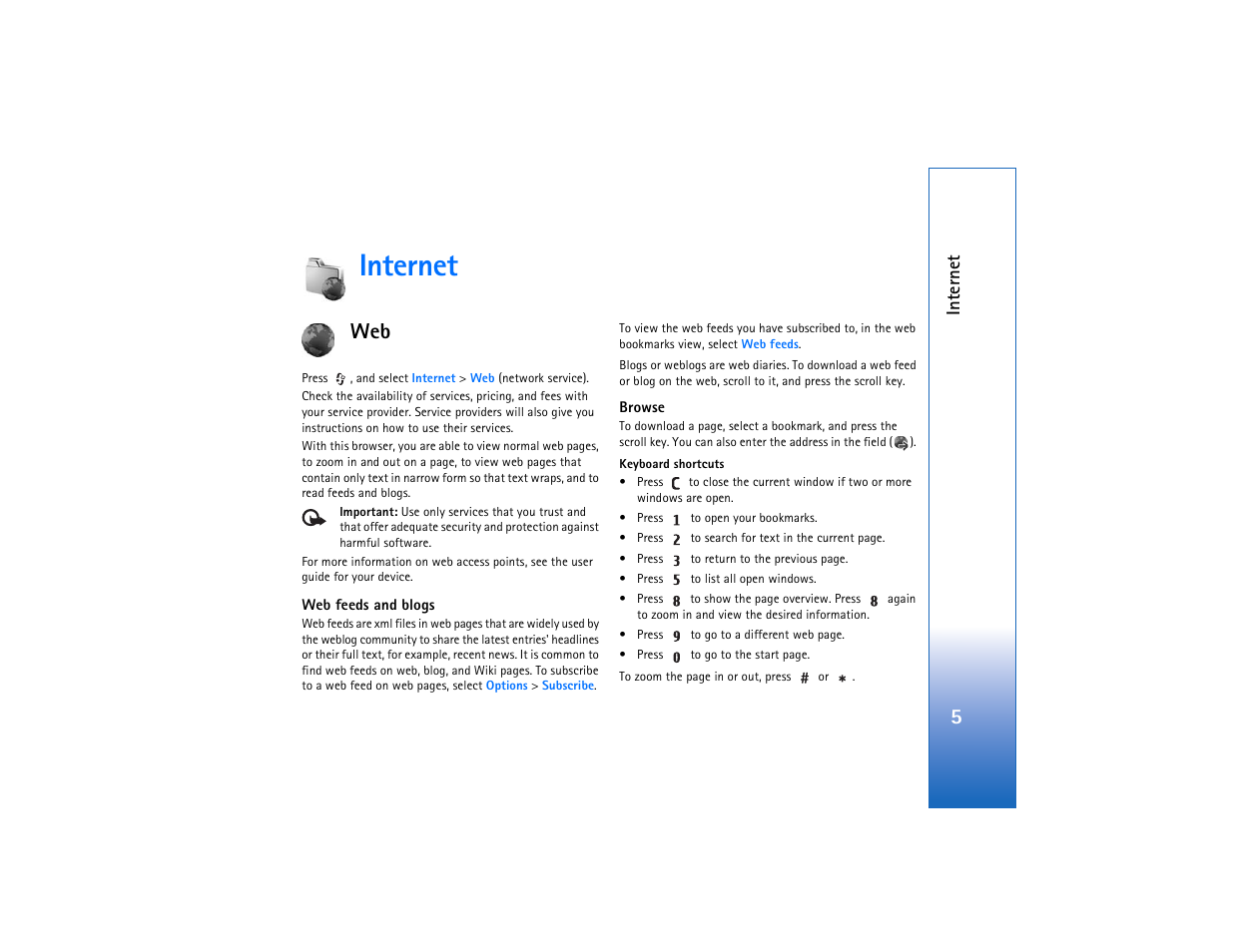 Internet | Nokia N93 User Manual | Page 6 / 25