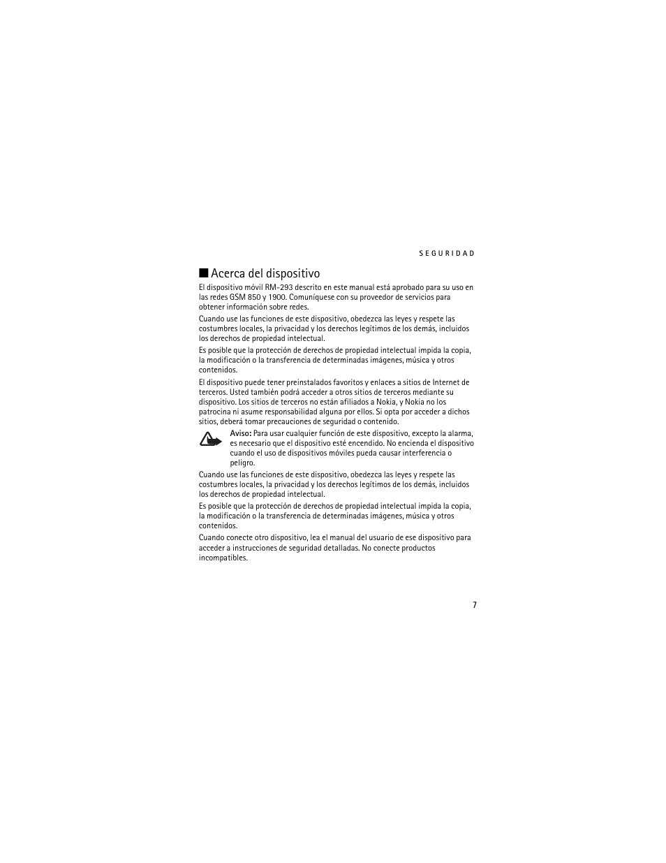 Acerca del dispositivo | Nokia 2660 User Manual | Page 60 / 112