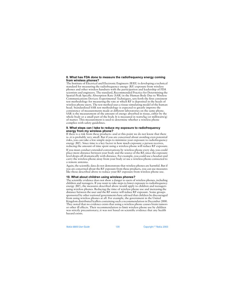 Nokia 6800 User Manual | Page 146 / 153