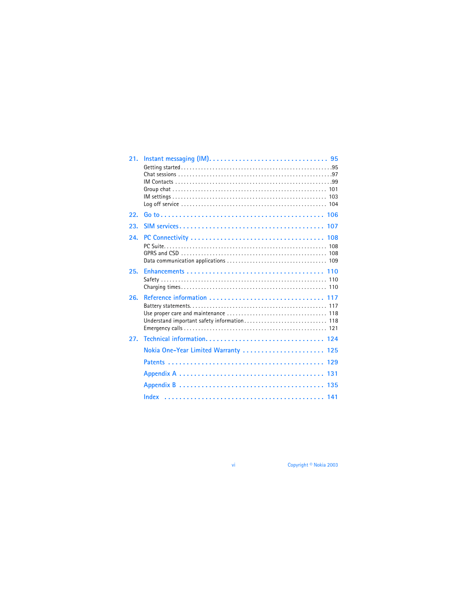 Nokia 6800 User Manual | Page 7 / 153