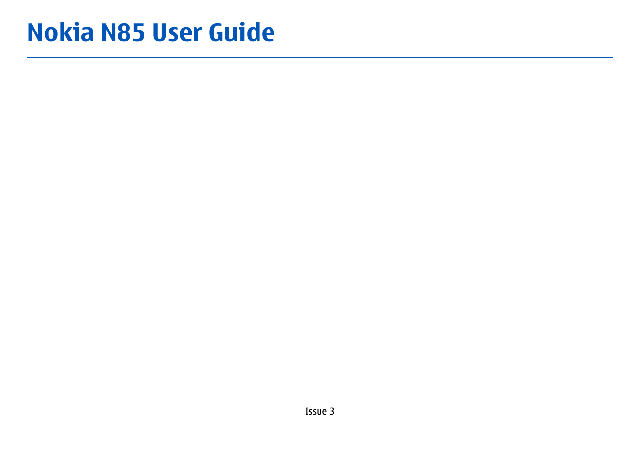 Nokia N85 User Manual | 385 pages