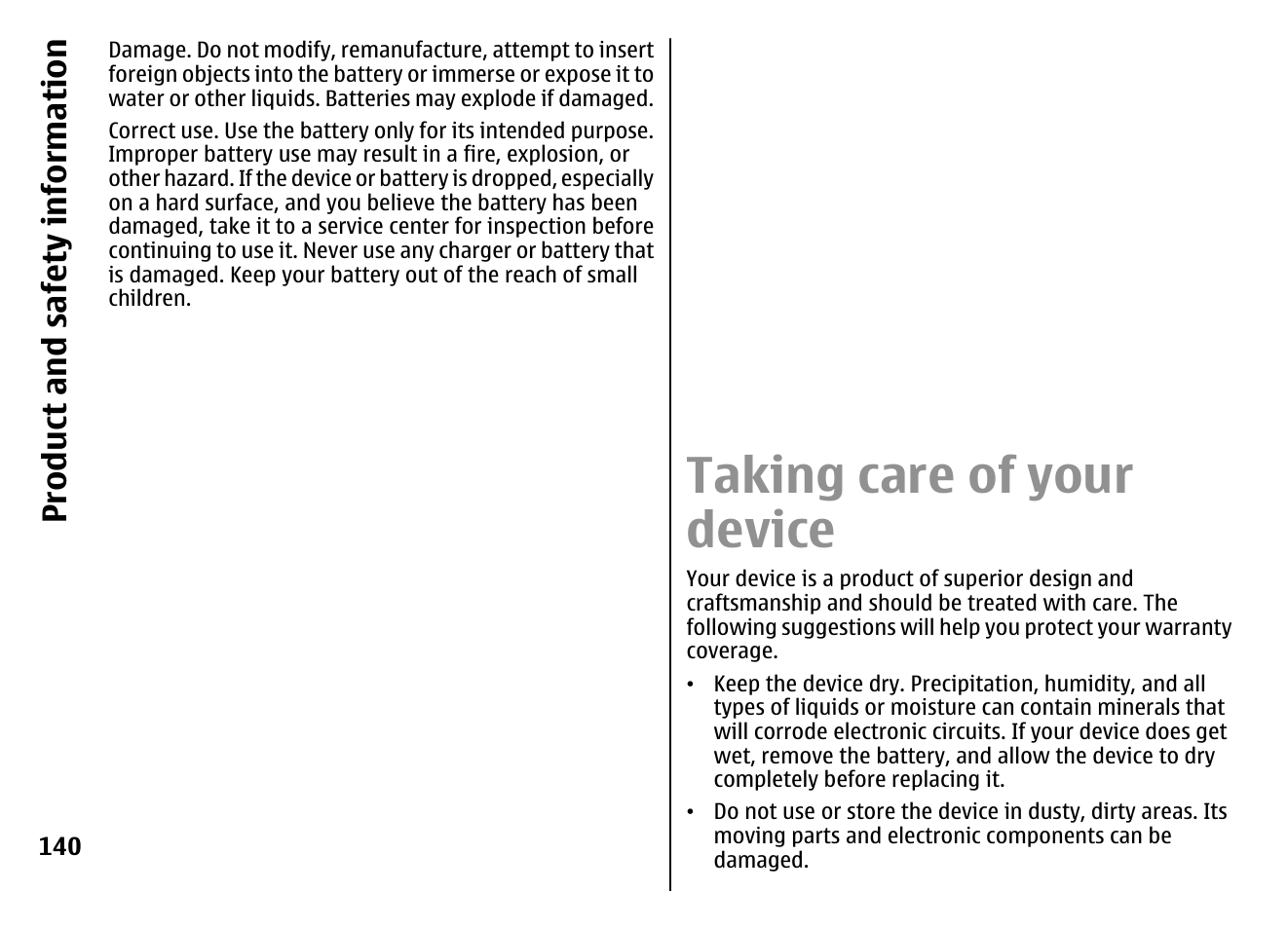 Nokia battery authentication guidelines, Authenticate hologram, Taking care of your device | Product and safety information | Nokia E72 User Manual | Page 140 / 150