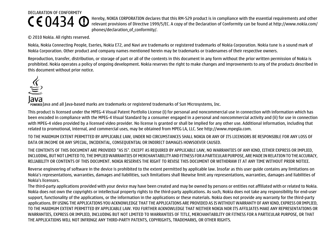 Nokia E72 User Manual | Page 2 / 150