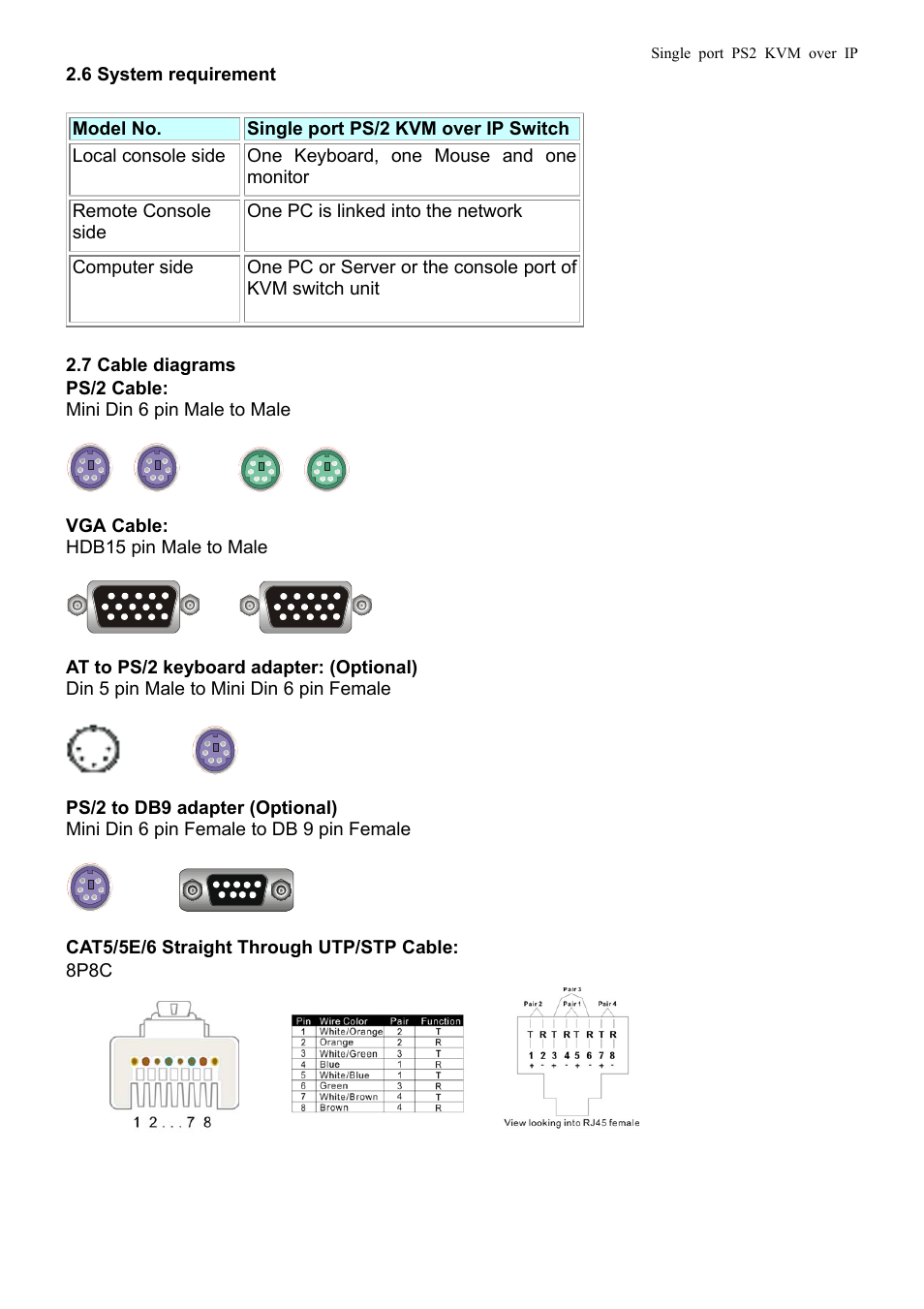 Avocent PS/2 KVM User Manual | Page 10 / 50