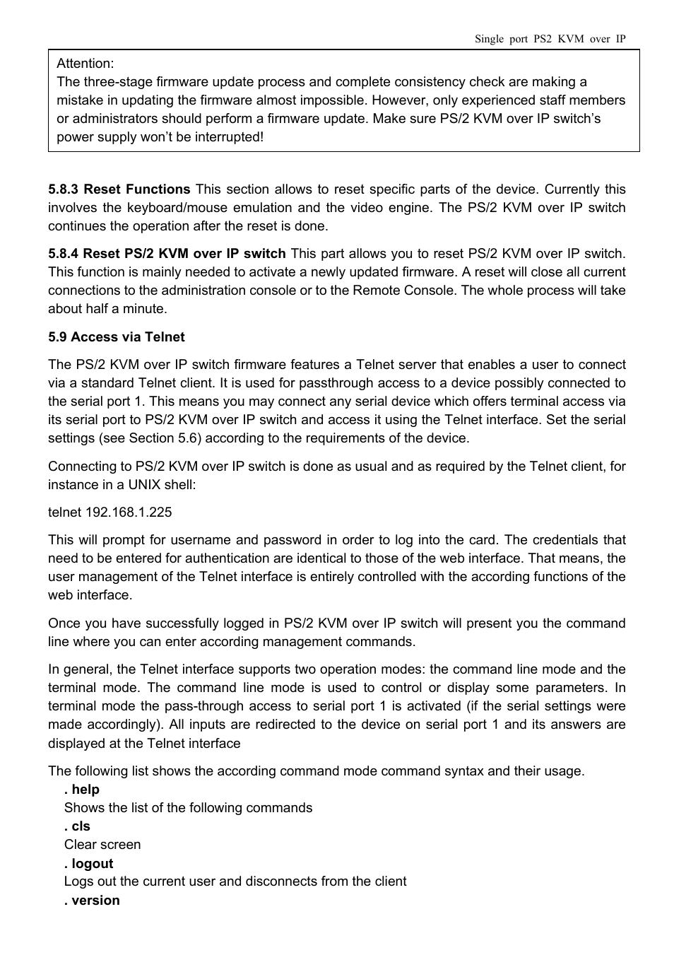 Avocent PS/2 KVM User Manual | Page 44 / 50