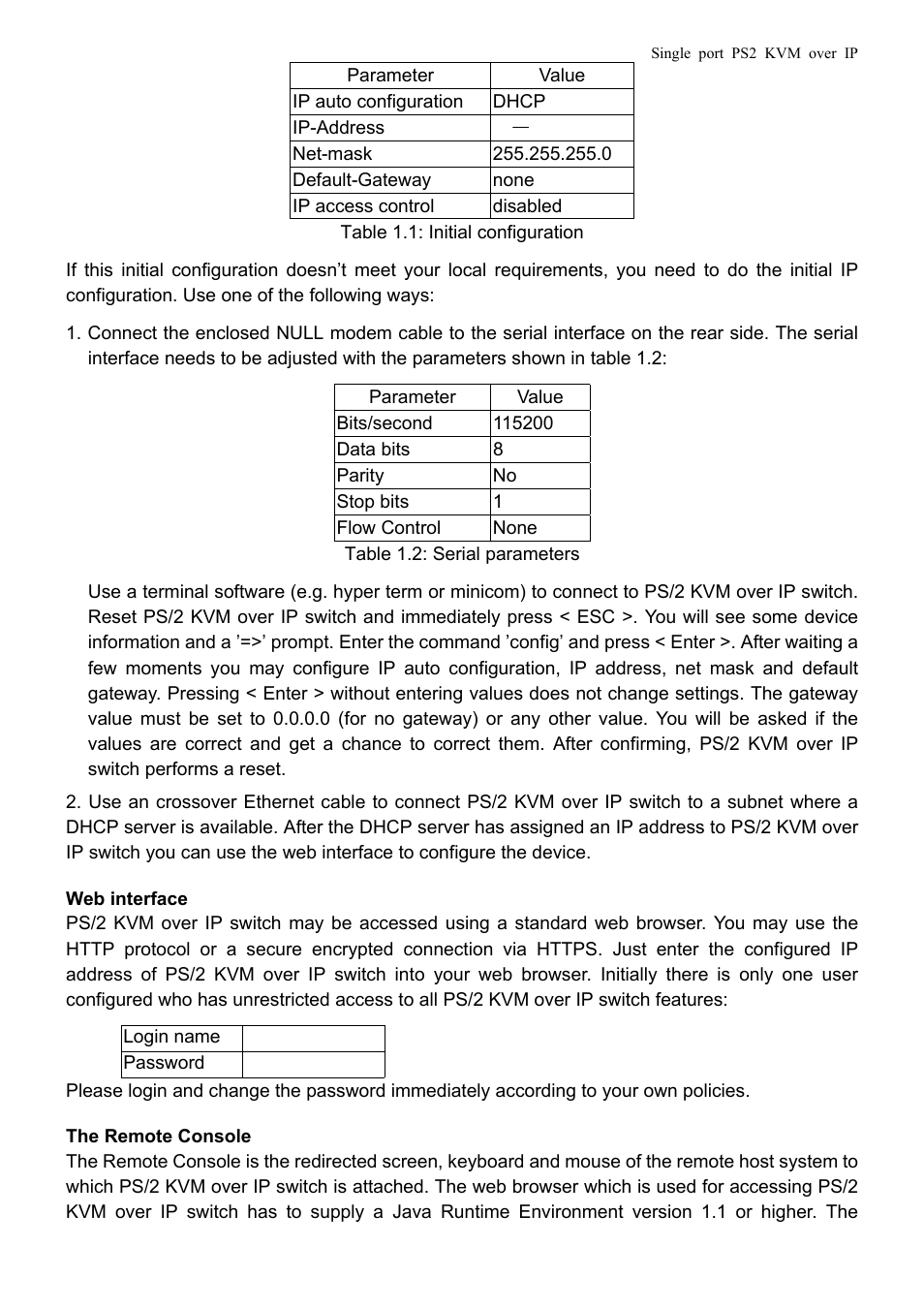 Avocent PS/2 KVM User Manual | Page 5 / 50