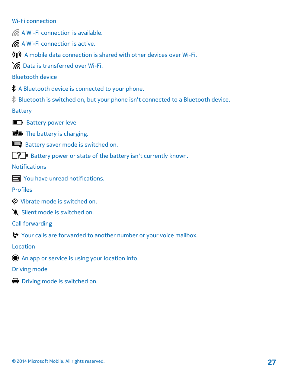 Nokia Lumia 635 User Manual | Page 27 / 113