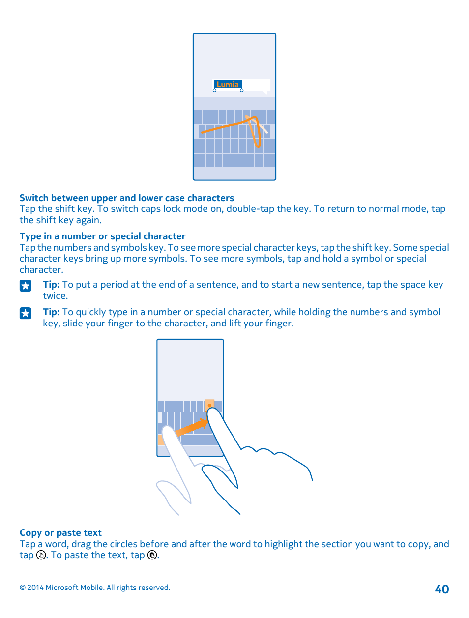 Nokia Lumia 635 User Manual | Page 40 / 113