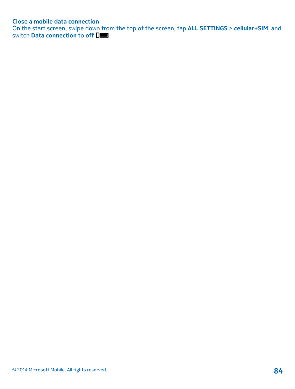 Nokia Lumia 635 User Manual | Page 84 / 113