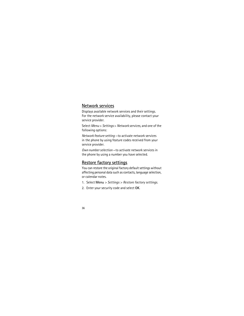 Nokia 2135 User Manual | Page 37 / 137