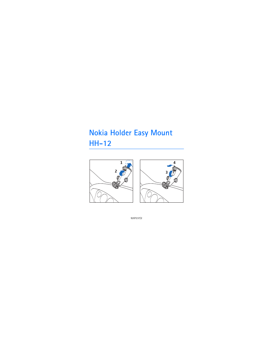 Nokia Holder Easy Mount HH-12 User Manual | 30 pages