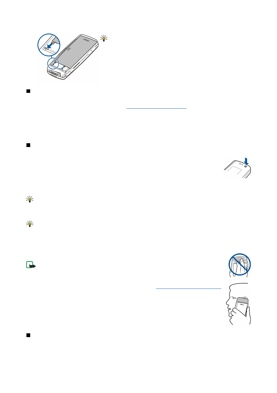 Charging the battery, Switching the device on and off, Antenna | Access codes | Nokia 9300 User Manual | Page 10 / 116