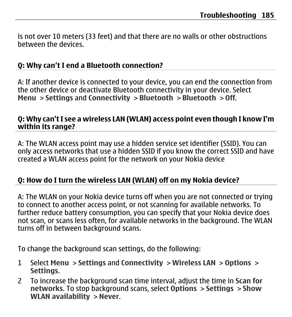 Nokia X6-00 16GB User Manual | Page 185 / 202