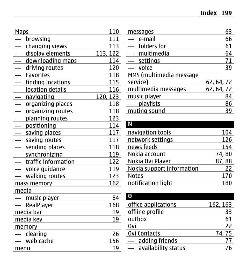 Nokia X6-00 16GB User Manual | Page 199 / 202