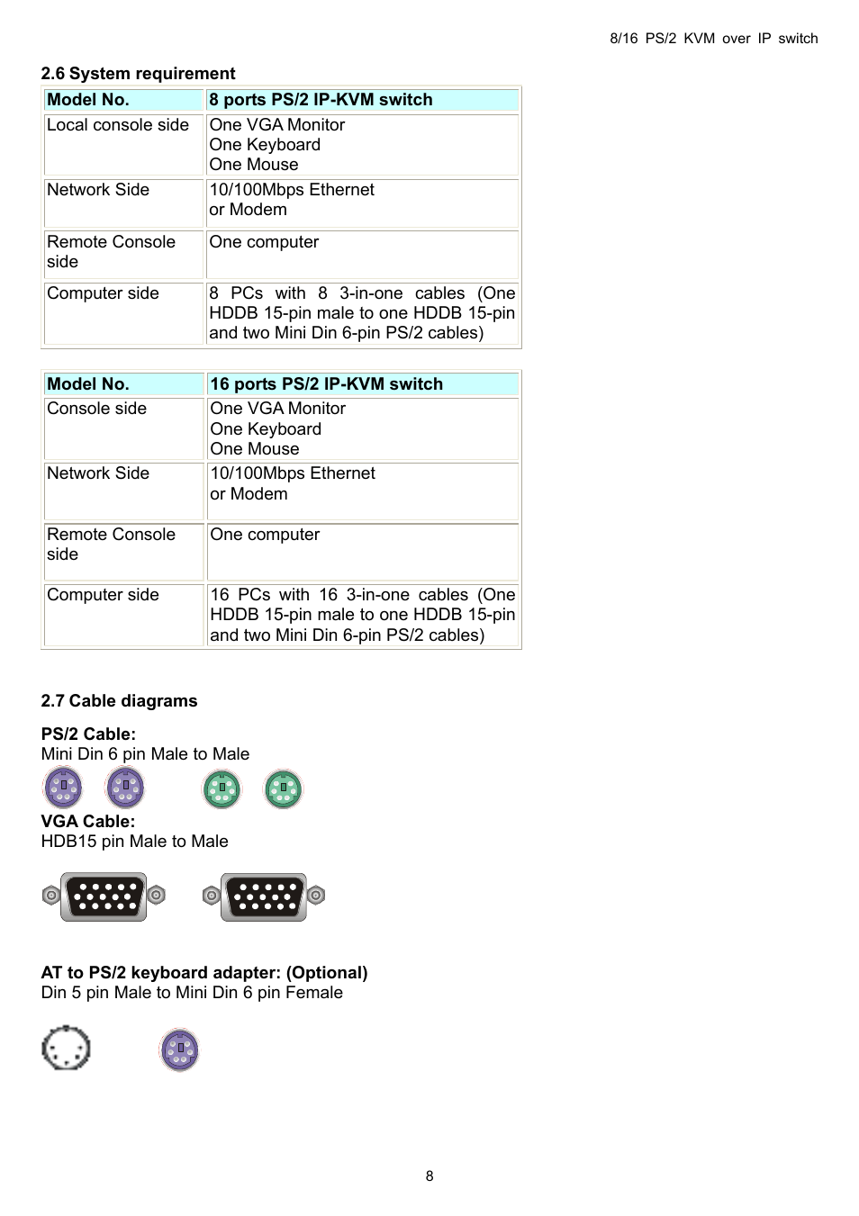 Avocent KVM over IP switch User Manual | Page 11 / 69