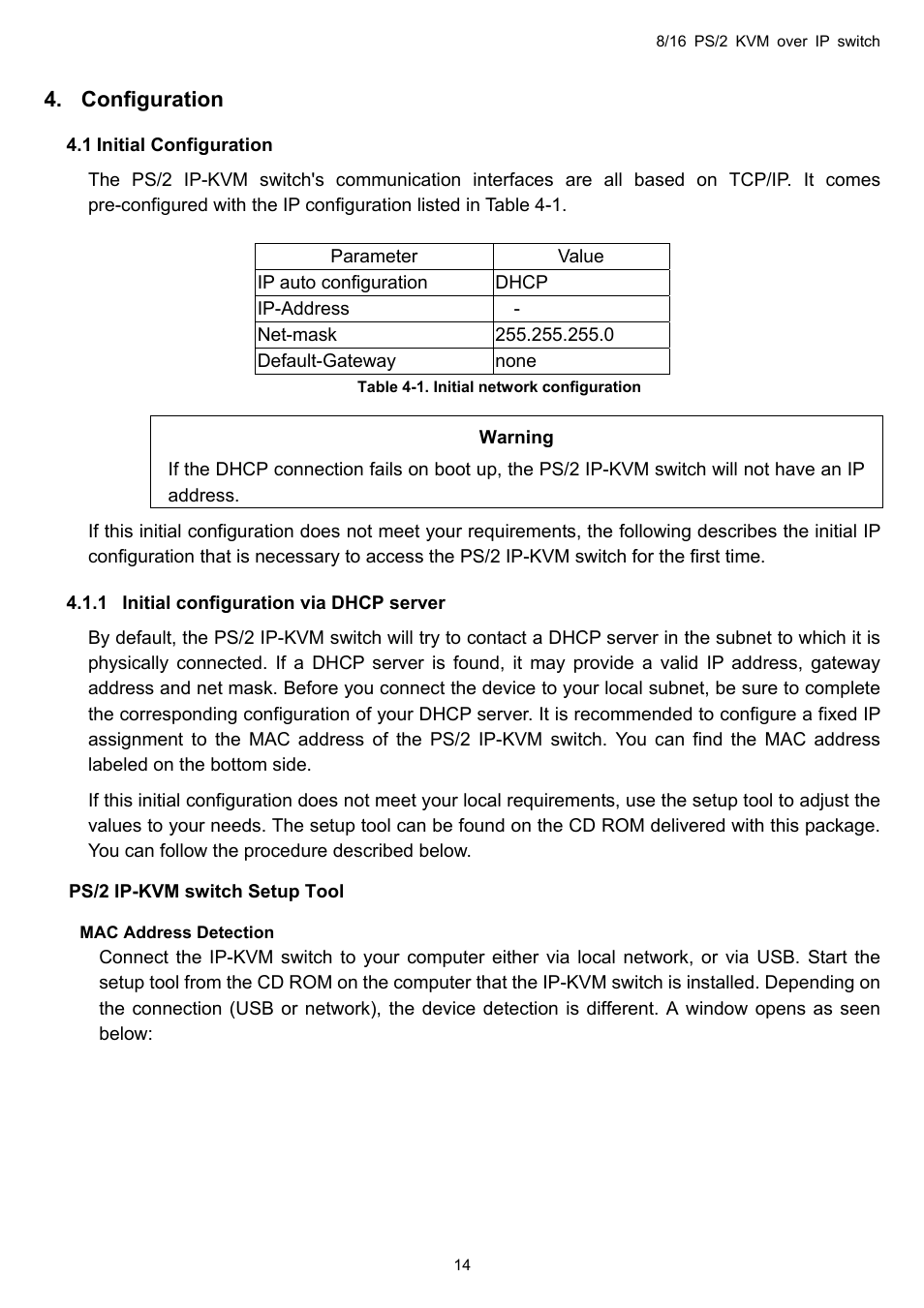 Configuration | Avocent KVM over IP switch User Manual | Page 17 / 69