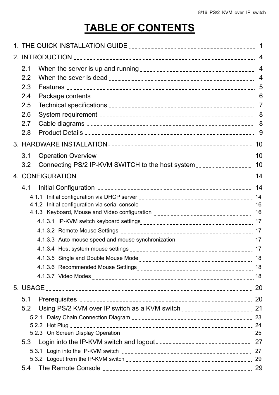 Avocent KVM over IP switch User Manual | Page 2 / 69