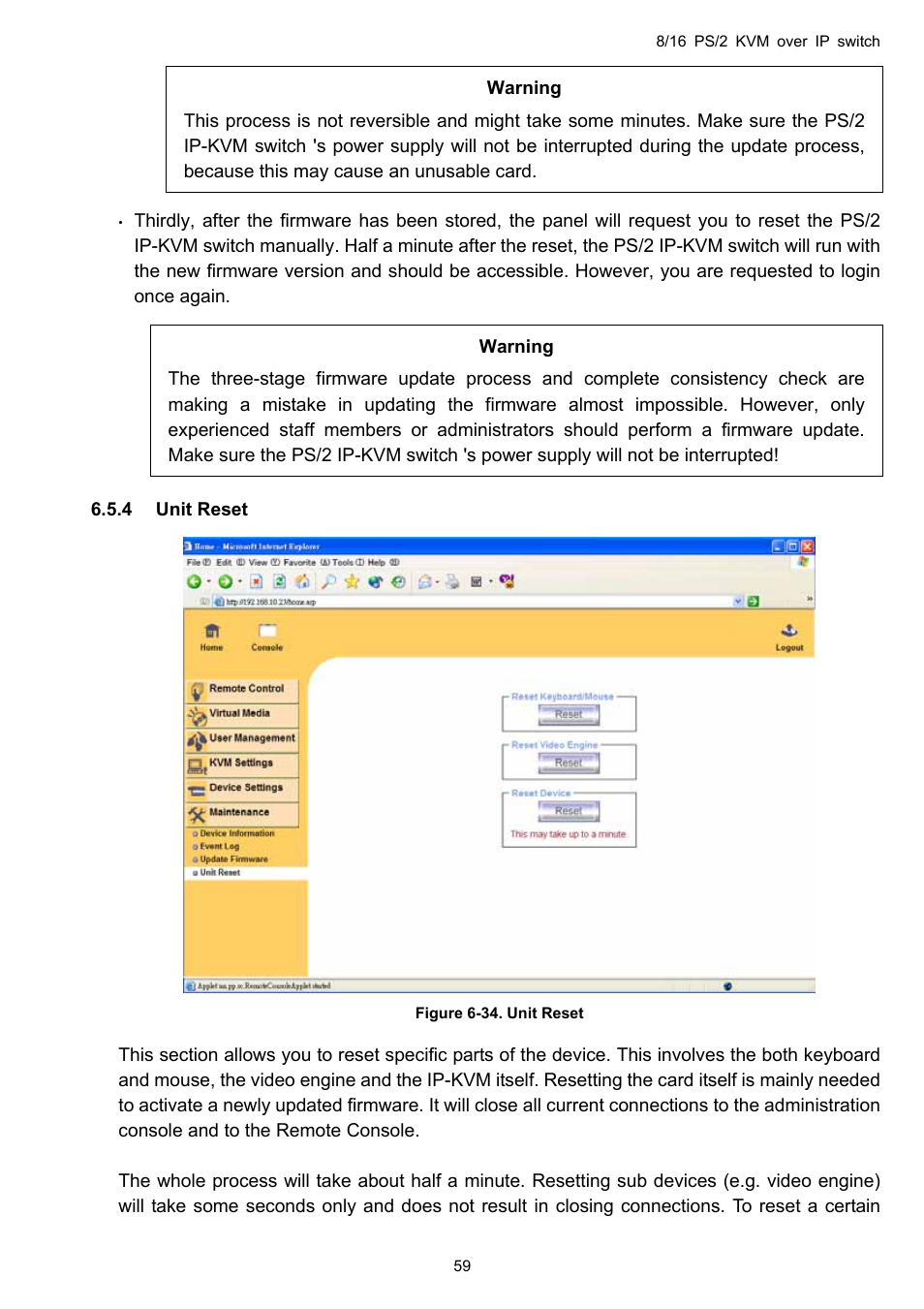 Avocent KVM over IP switch User Manual | Page 62 / 69