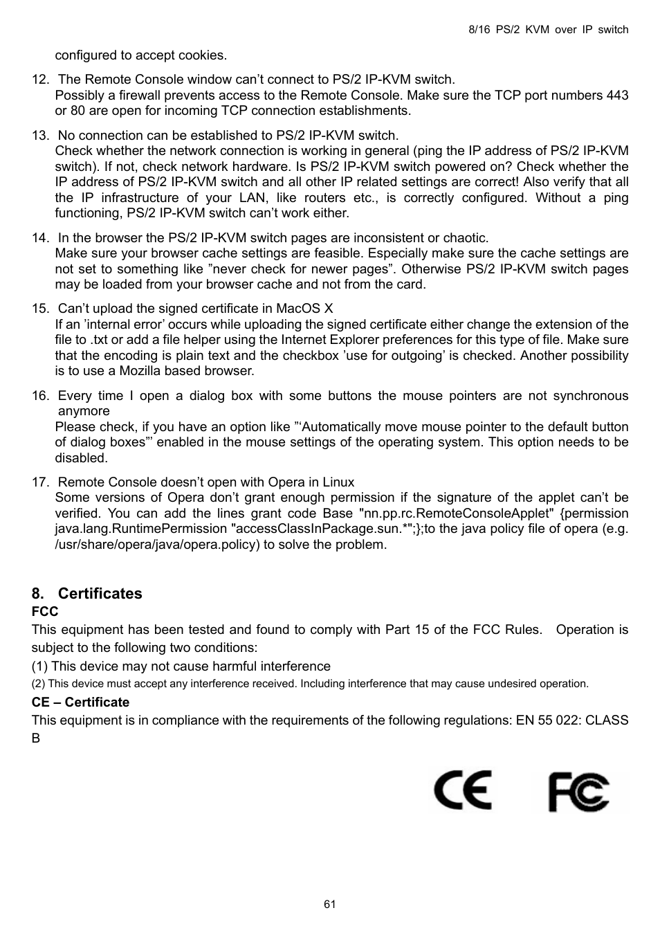 Avocent KVM over IP switch User Manual | Page 64 / 69