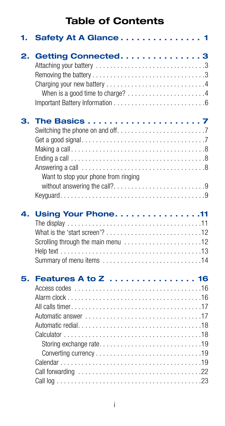 Nokia 6160 User Manual | Page 4 / 101