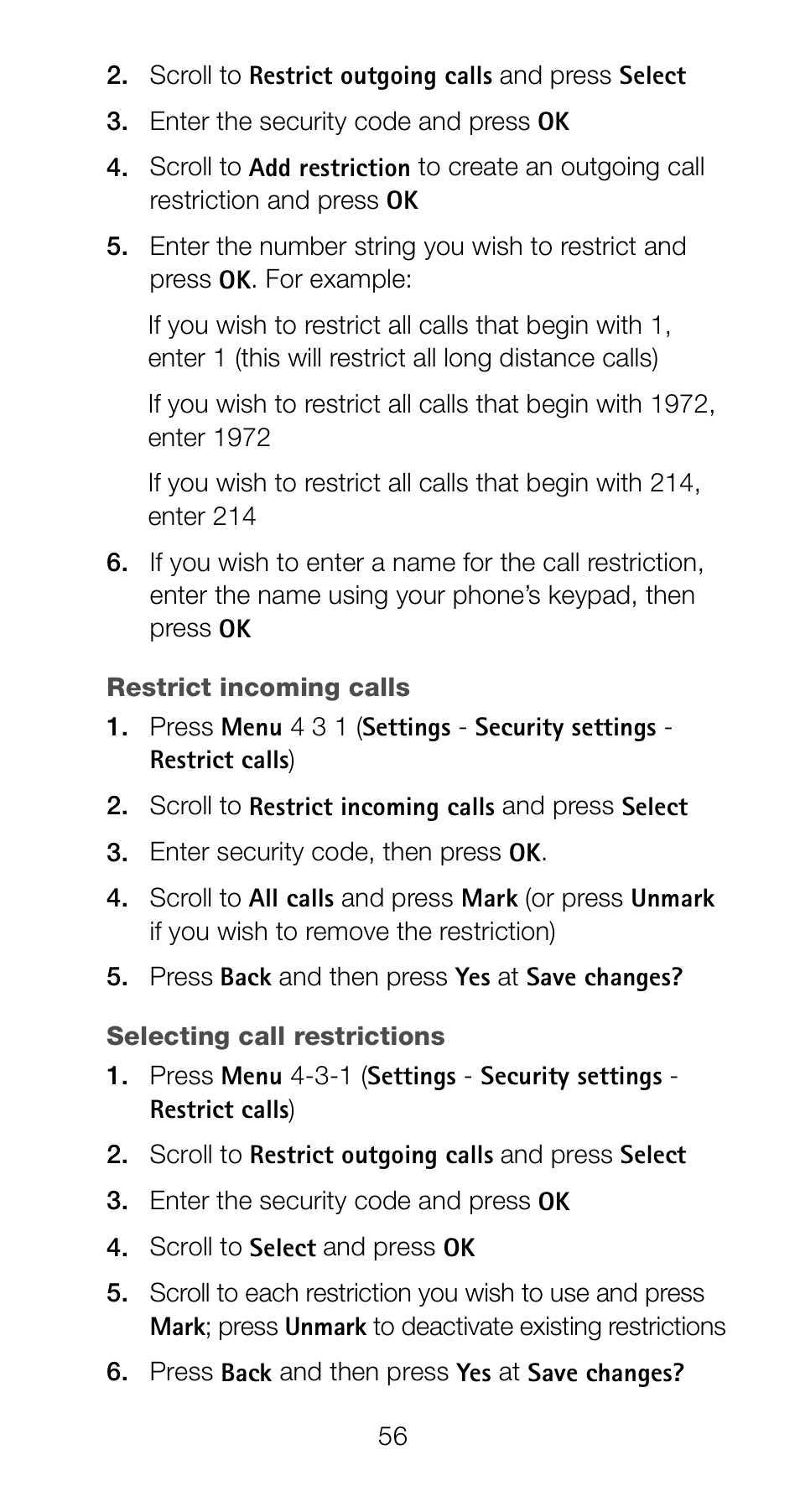 Nokia 6160 User Manual | Page 63 / 101