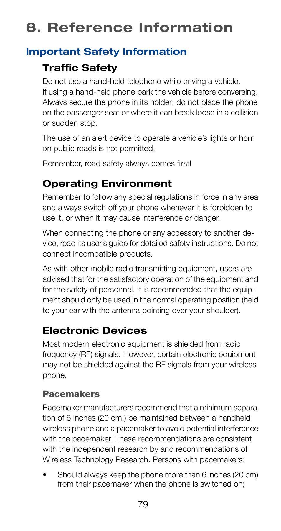 Reference information | Nokia 6160 User Manual | Page 86 / 101