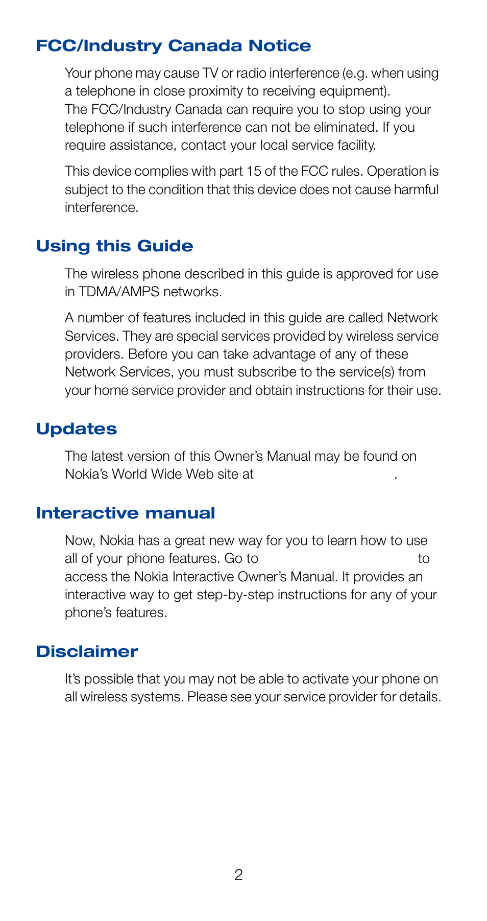 Nokia 6160 User Manual | Page 9 / 101