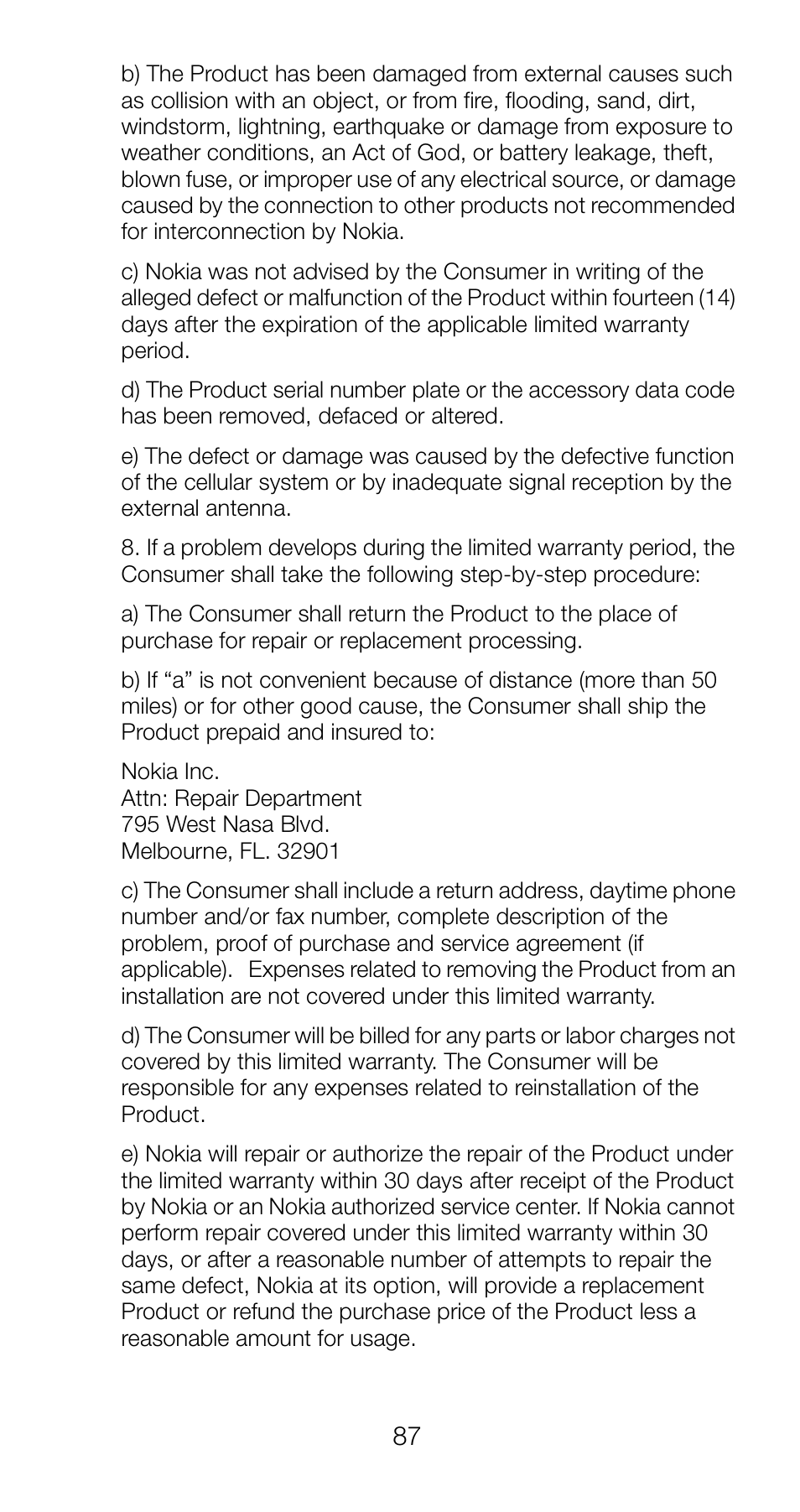 Nokia 6160 User Manual | Page 94 / 101