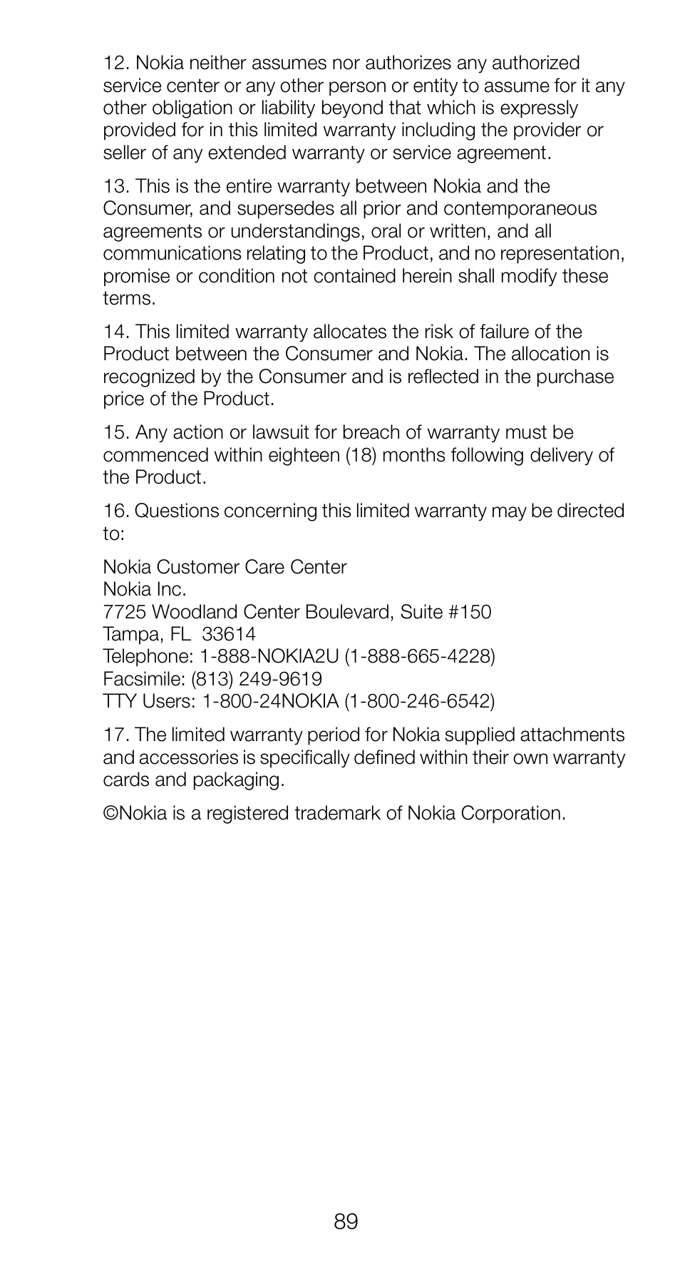 Nokia 6160 User Manual | Page 96 / 101