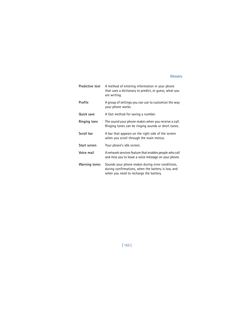 Nokia 6610 User Manual | Page 162 / 185