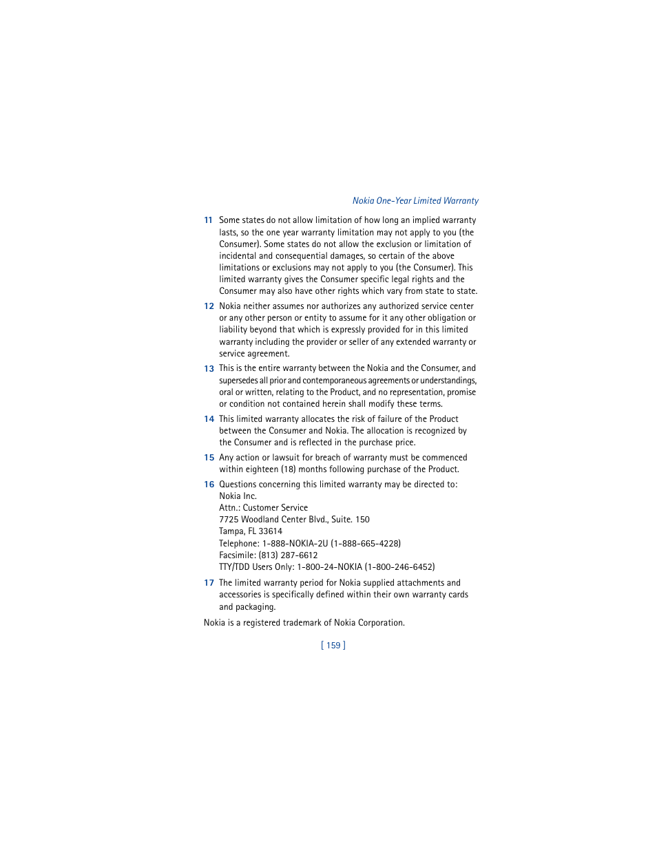 Nokia 6610 User Manual | Page 168 / 185