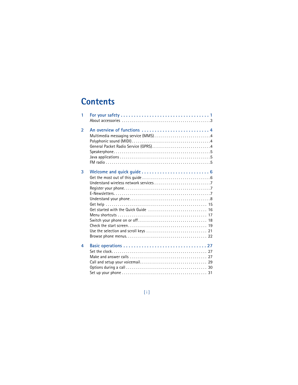 Nokia 6610 User Manual | Page 5 / 185