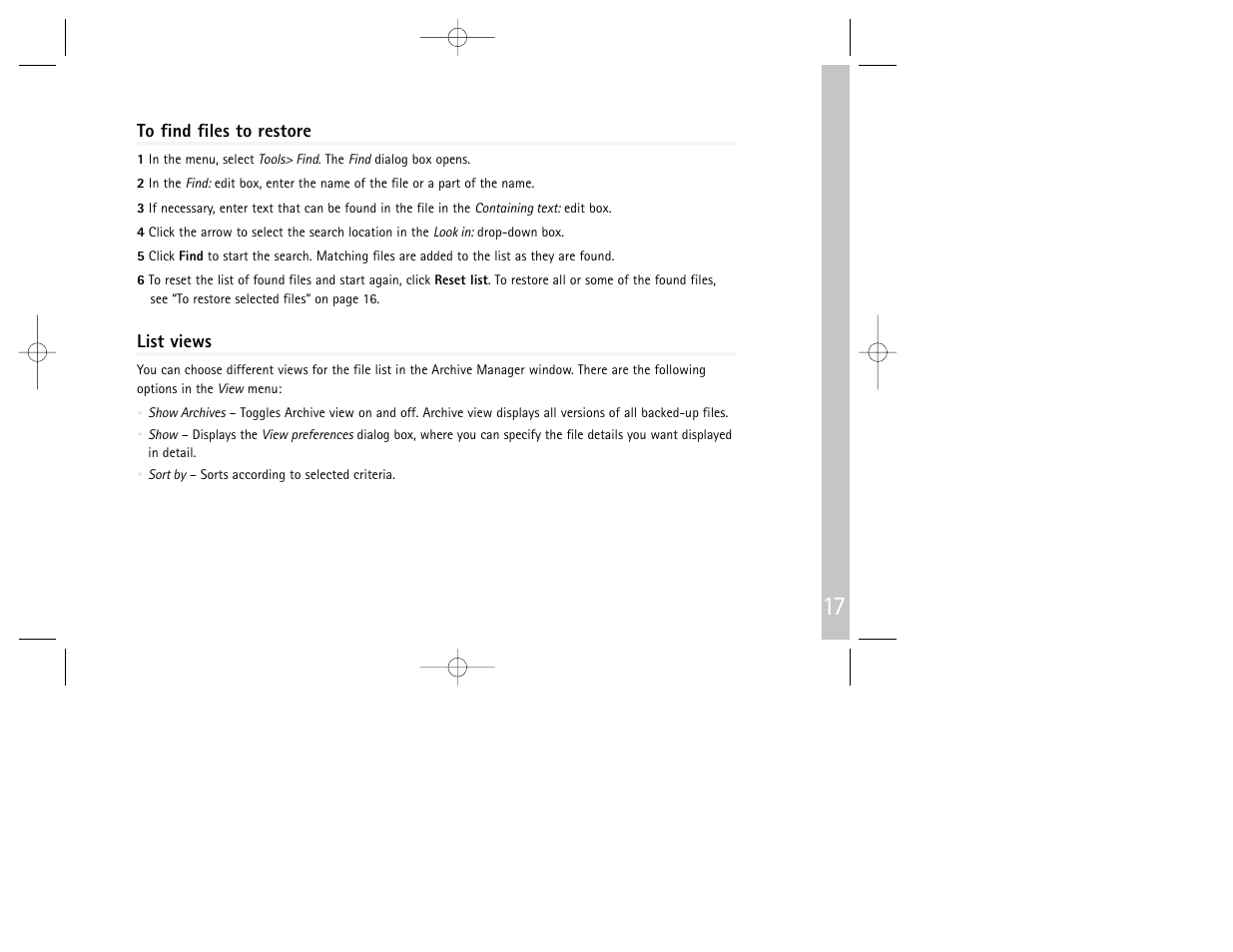 List views | Nokia 9290 User Manual | Page 19 / 52