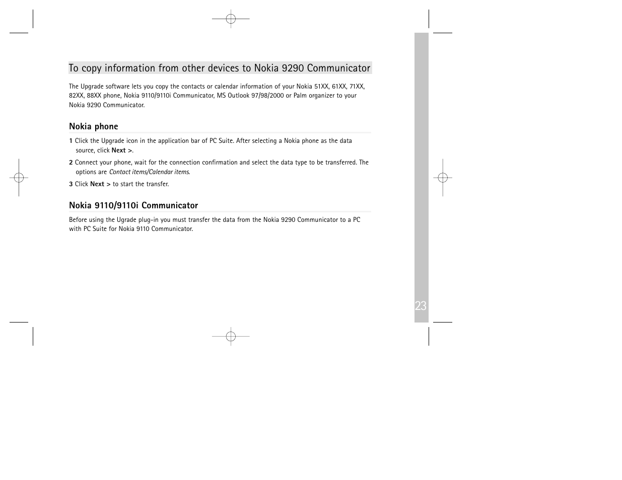 Nokia 9290 User Manual | Page 25 / 52