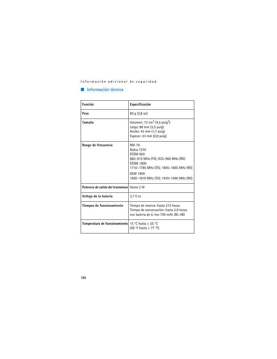 Nokia 7370 User Manual | Page 195 / 201