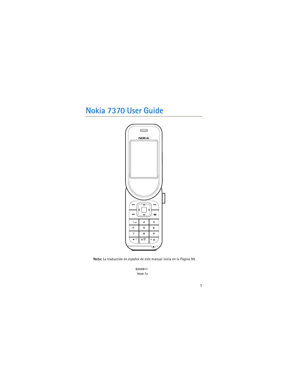 Nokia 7370 user guide | Nokia 7370 User Manual | Page 2 / 201