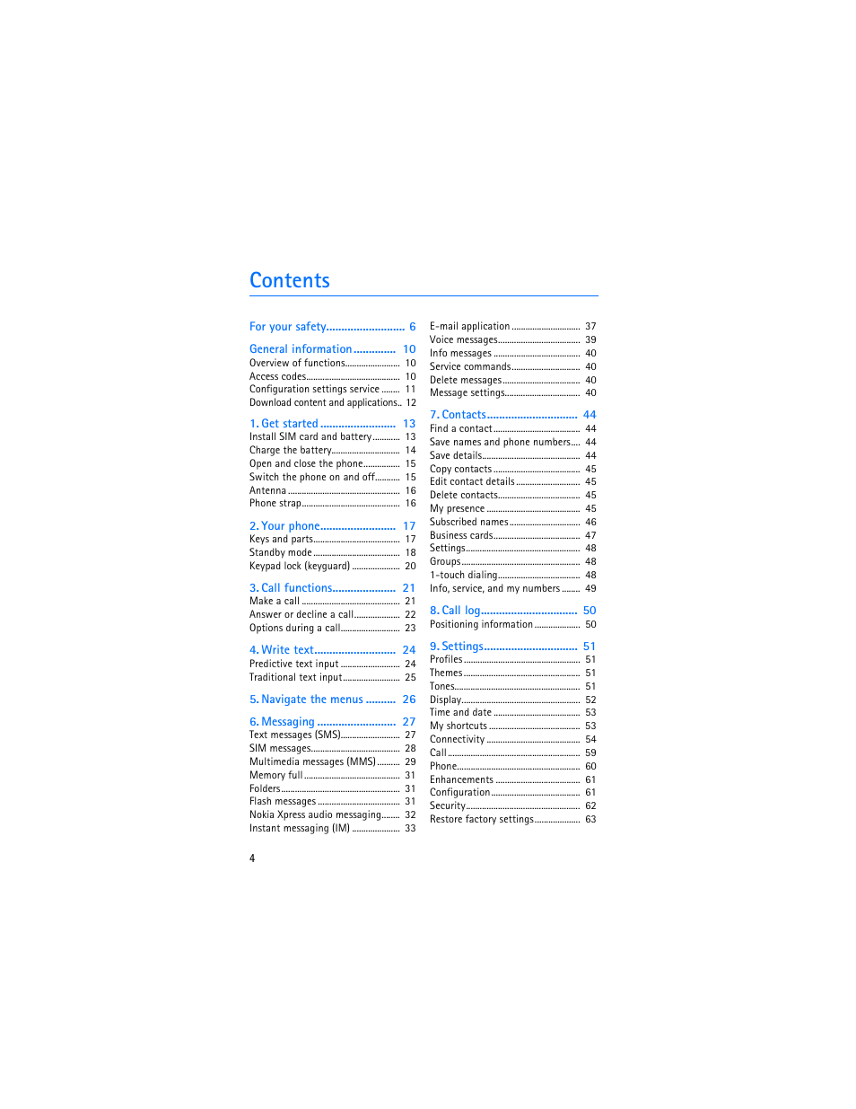 Nokia 7370 User Manual | Page 5 / 201