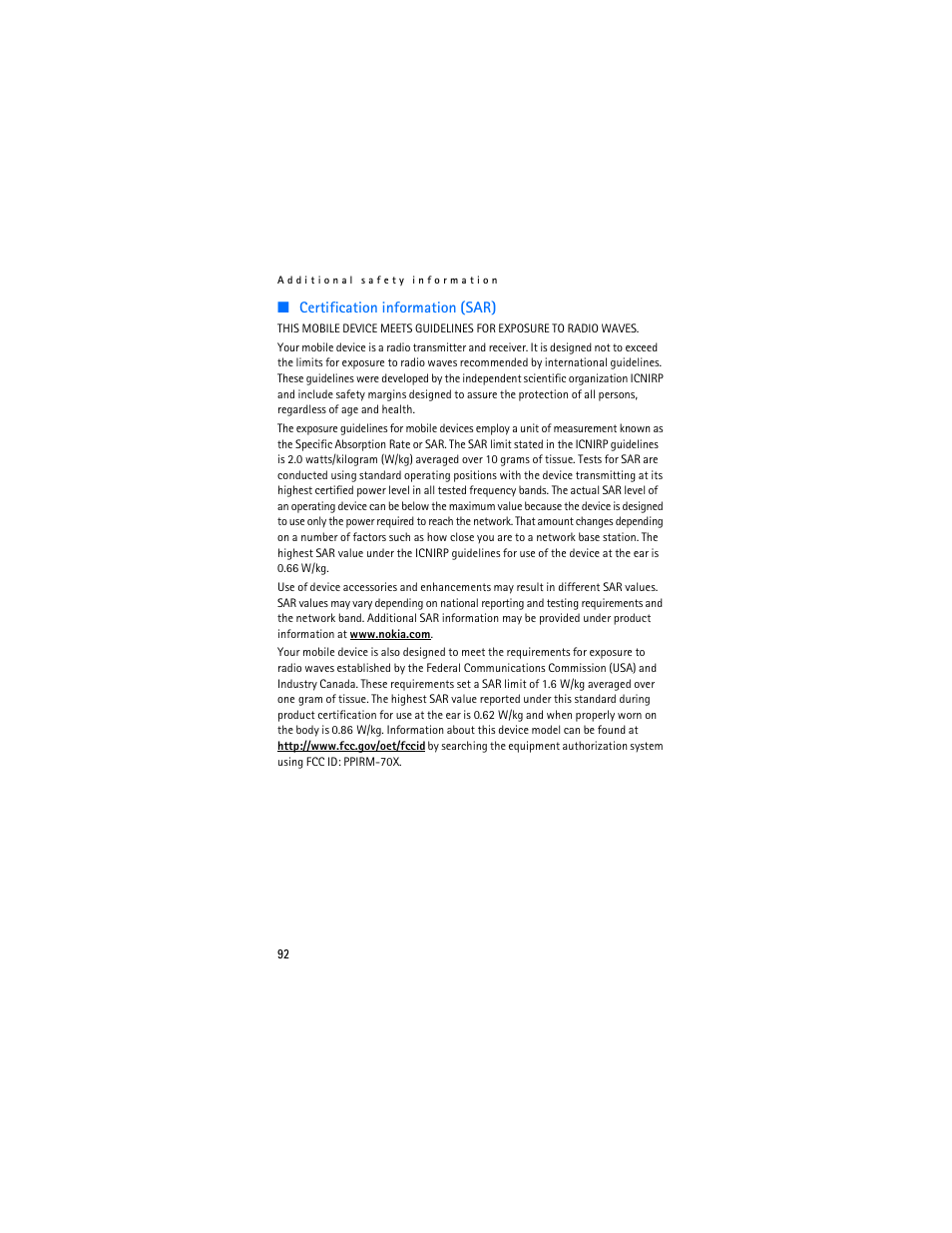 Nokia 7370 User Manual | Page 93 / 201
