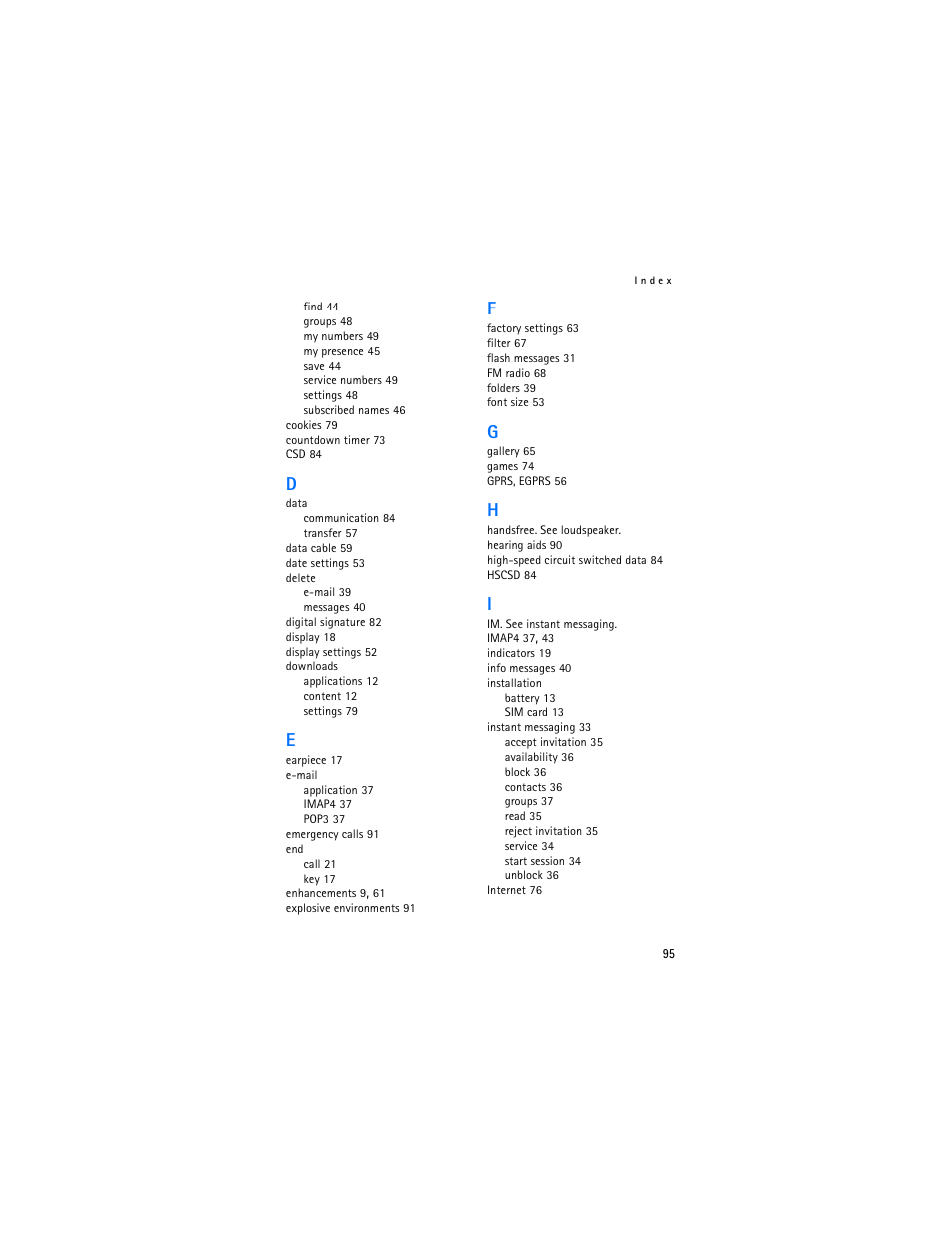Nokia 7370 User Manual | Page 96 / 201