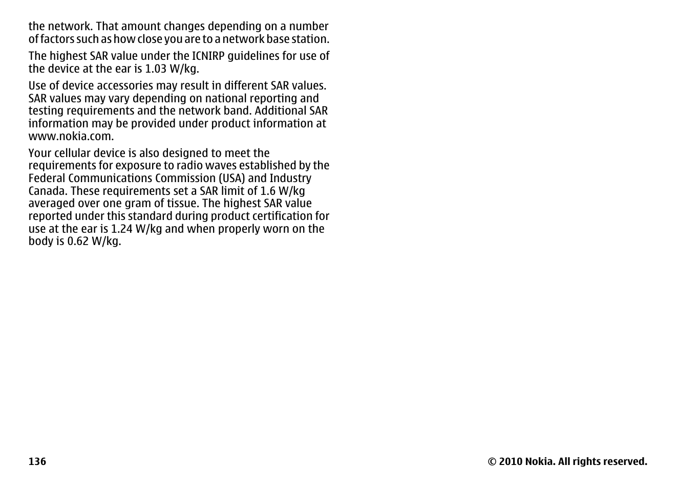 Nokia E63 User Manual | Page 136 / 143
