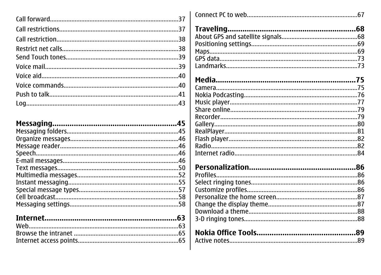 Nokia E63 User Manual | Page 5 / 143